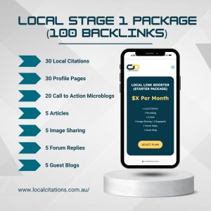 Local Stage 1 Package (100 backlinks)